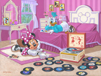 Daisy Duck Art Walt Disney Animation Artwork Minnie and Daisy's Favorite Tune